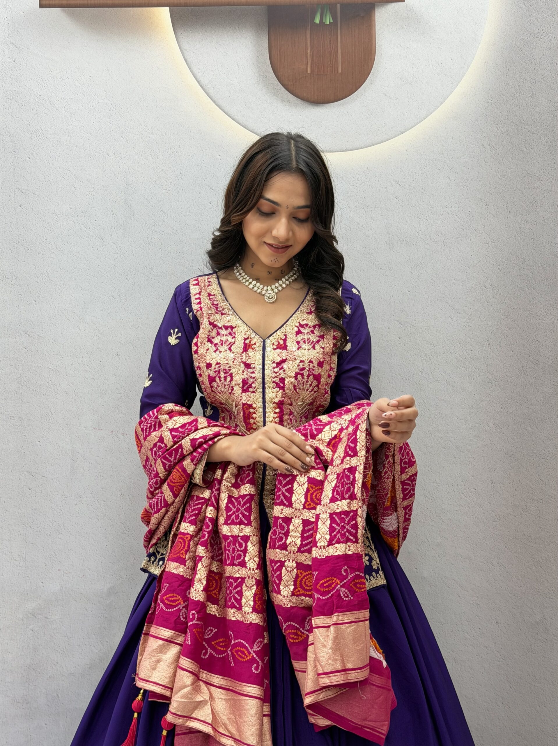 lekha Prisha Ram 190 Chinon Silk Heavy Embroidery Coading Sequins Work Kurti With Lehenga — Wholesale Lehenga wholesale from Surat — view 9