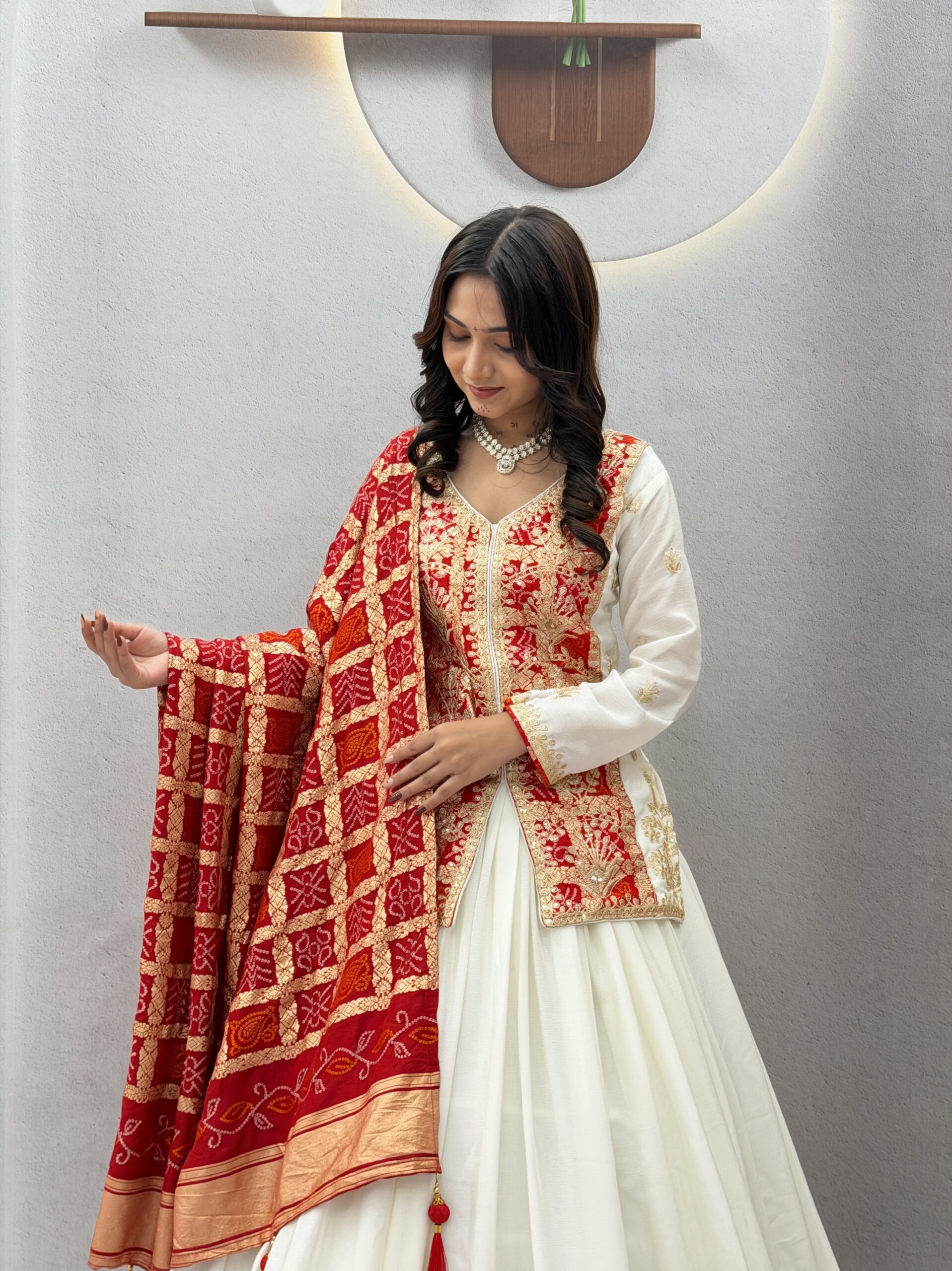 lekha Prisha Ram 190 Chinon Silk Heavy Embroidery Coading Sequins Work Kurti With Lehenga — Wholesale Lehenga wholesale from Surat — view 10