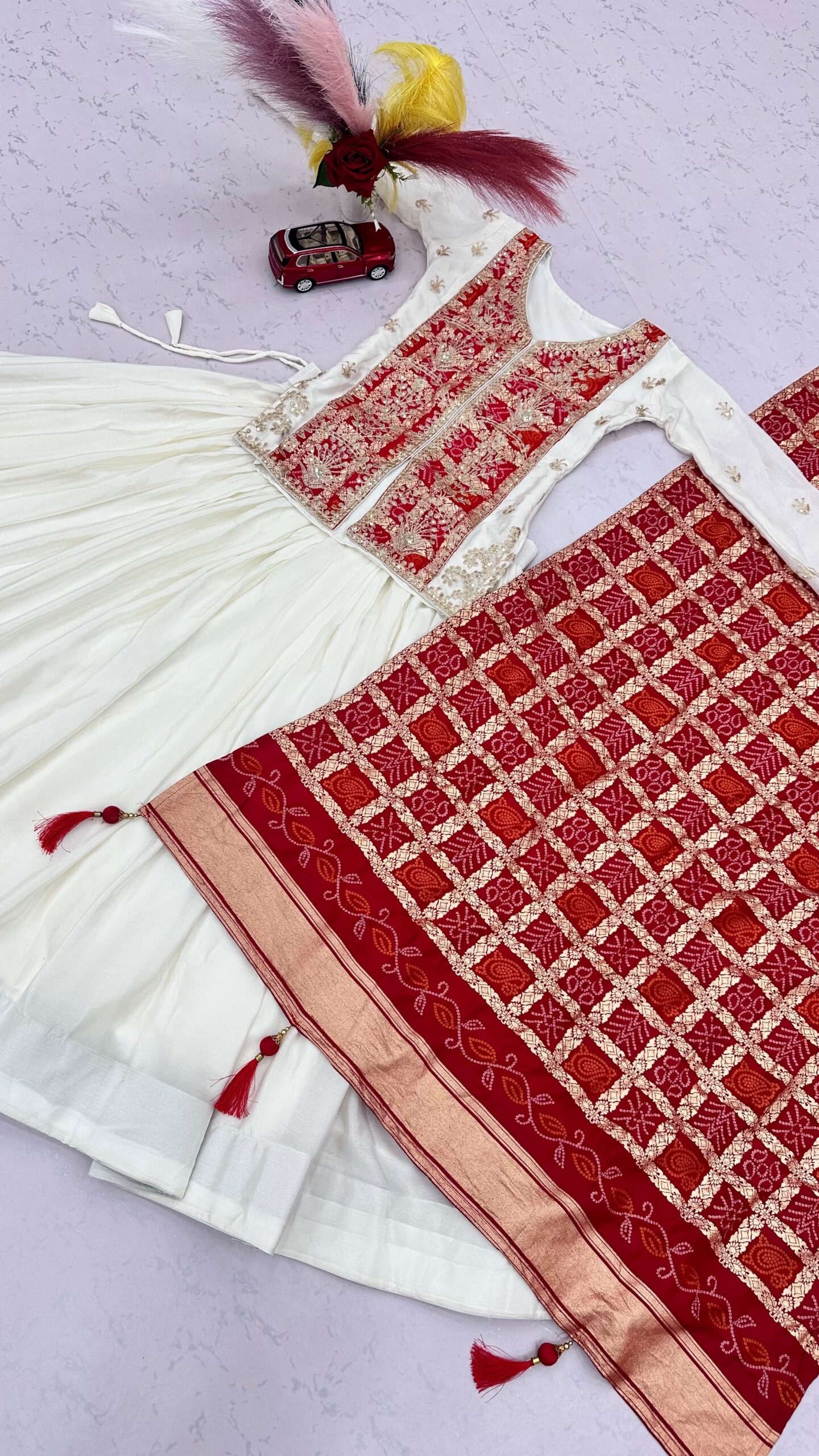 lekha Prisha Ram 190 Chinon Silk Heavy Embroidery Coading Sequins Work Kurti With Lehenga — Wholesale Lehenga wholesale from Surat — view 6