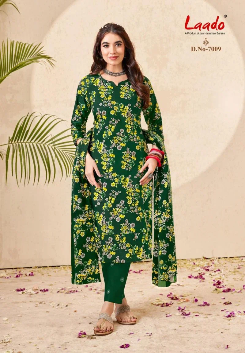 Laado Nargis Vol 7 Readymade Cotton Kurti Pant With Dupatta Set — Wholesale Dress Material, Laado wholesale from Surat - Gallery Image 5