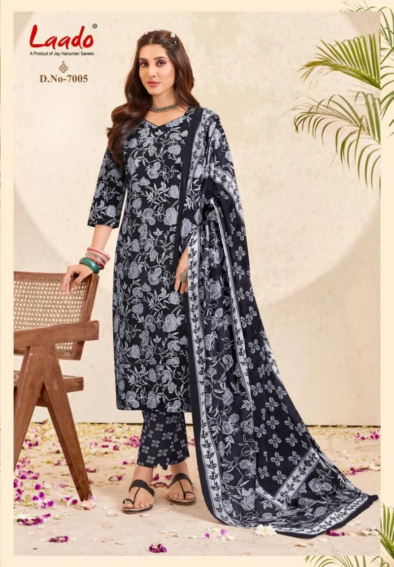 Laado Nargis Vol 7 Readymade Cotton Kurti Pant With Dupatta Set — Wholesale Dress Material, Laado wholesale from Surat - Gallery Image 9