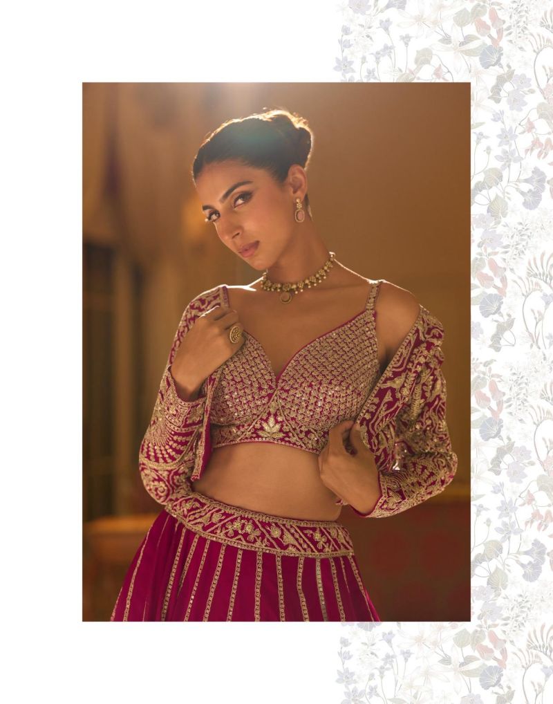 Sayuri Kamini Georgette Embroidered Stylish Designer Lehenga Choli Set — Wholesale Lehenga, Sayuri Designer wholesale from Surat — Photo 7