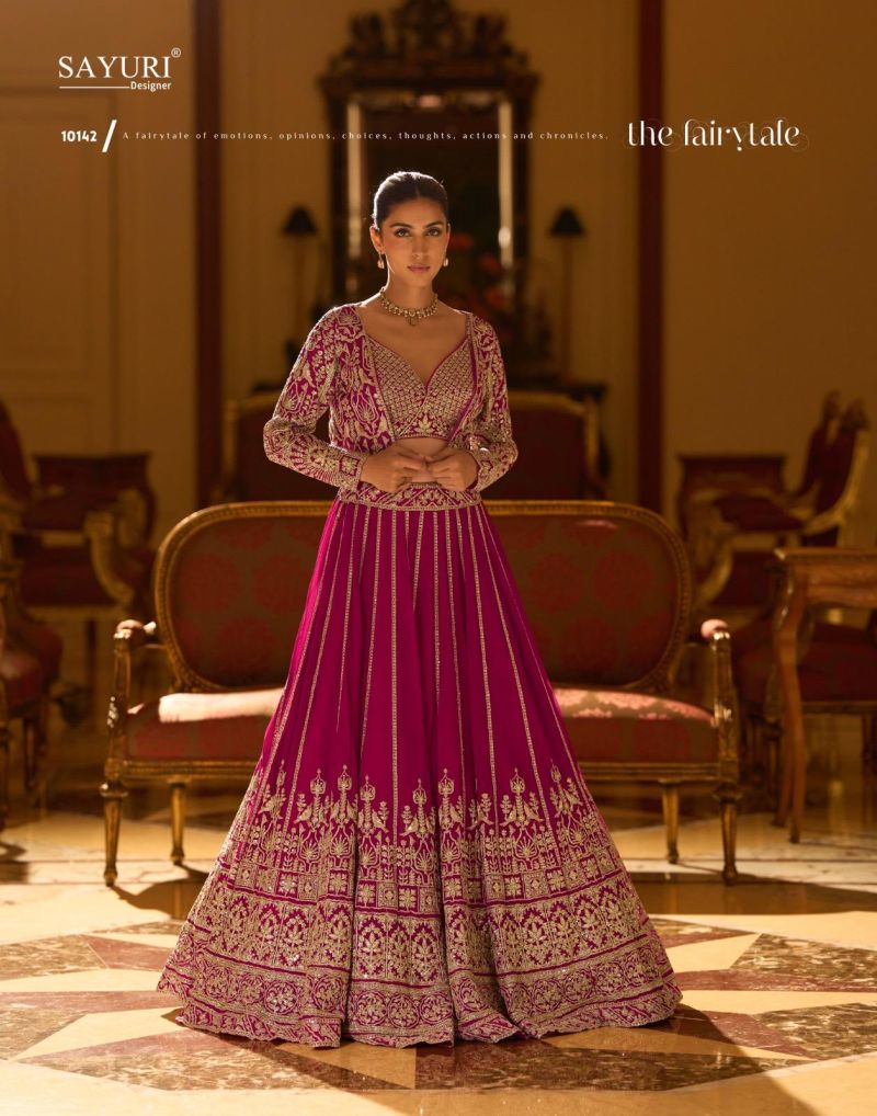 Sayuri Kamini Georgette Embroidered Stylish Designer Lehenga Choli Set — Wholesale Lehenga, Sayuri Designer wholesale from Surat — Photo 6
