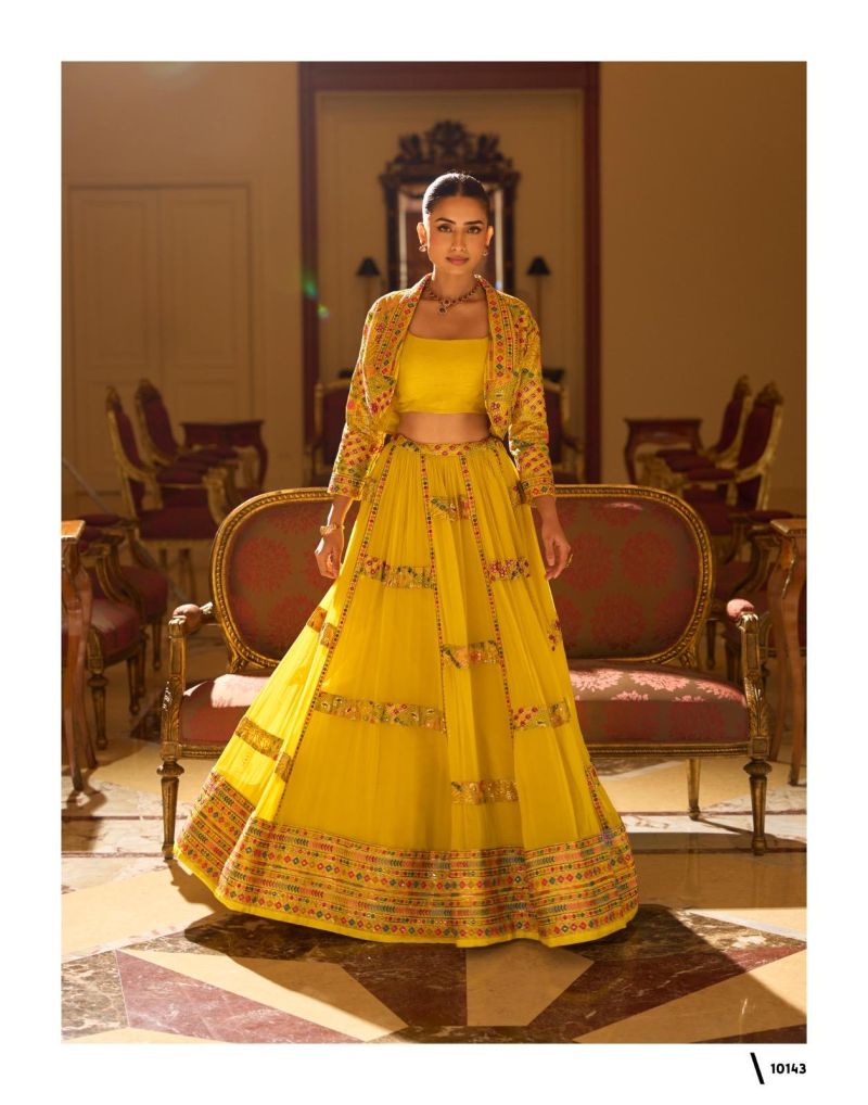 Sayuri Kamini Georgette Embroidered Stylish Designer Lehenga Choli Set — Wholesale Lehenga, Sayuri Designer wholesale from Surat — Photo 3