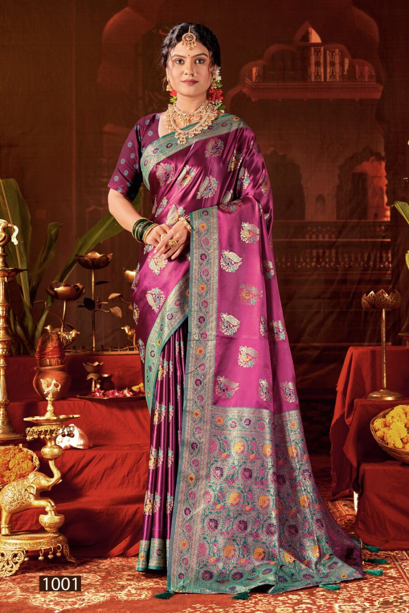 Saroj Ladlee Satin Vol 1 Satin Silk Saree Catalog