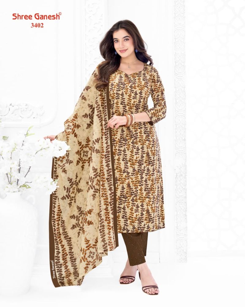 Shree Ganesh Samaiyra Vol 24 Cotton Printed Dress Material — Wholesale Salwar Suits, Vardan Ethnic wholesale from Surat — view 3