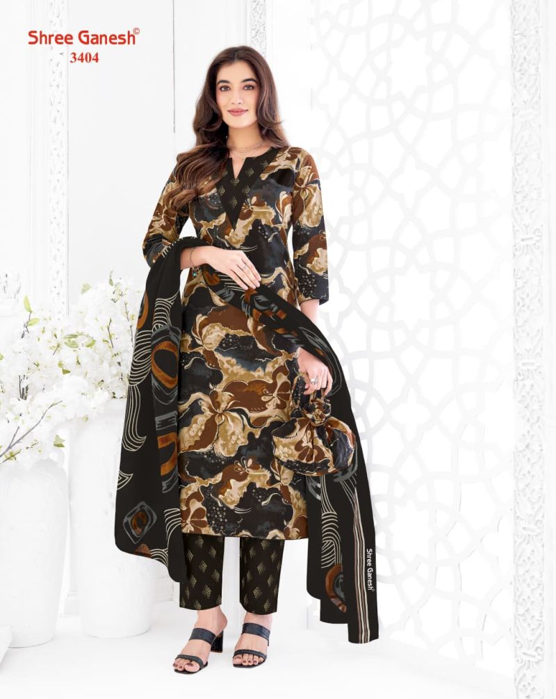 Shree Ganesh Samaiyra Vol 24 Cotton Printed Dress Material — Wholesale Salwar Suits, Vardan Ethnic wholesale from Surat — view 5