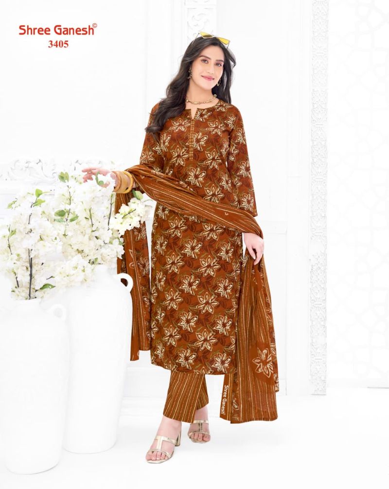 Shree Ganesh Samaiyra Vol 24 Cotton Printed Dress Material — Wholesale Salwar Suits, Vardan Ethnic wholesale from Surat — view 6