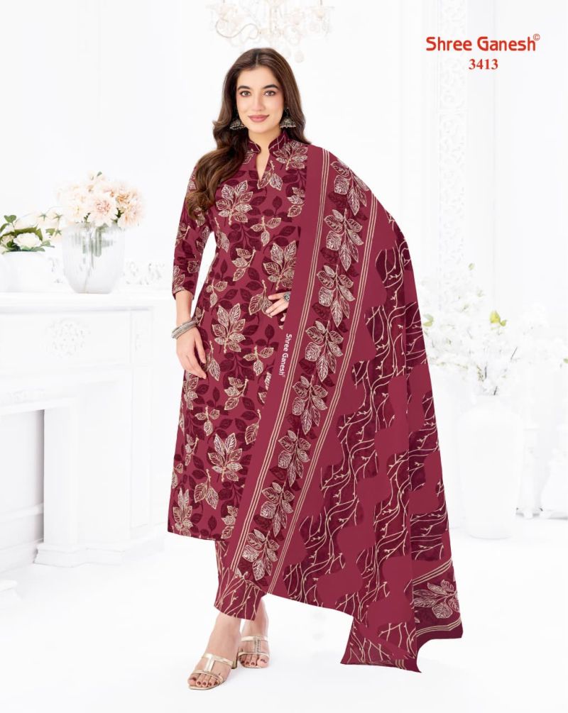 Shree Ganesh Samaiyra Vol 24 Cotton Printed Dress Material — Wholesale Salwar Suits, Vardan Ethnic wholesale from Surat — view 14