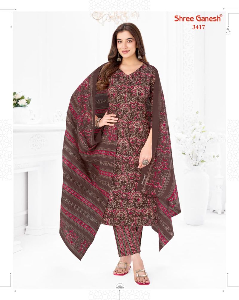 Shree Ganesh Samaiyra Vol 24 Cotton Printed Dress Material — Wholesale Salwar Suits, Vardan Ethnic wholesale from Surat — view 18