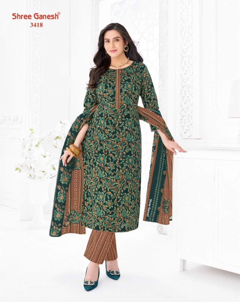 Shree Ganesh Samaiyra Vol 24 Cotton Printed Dress Material