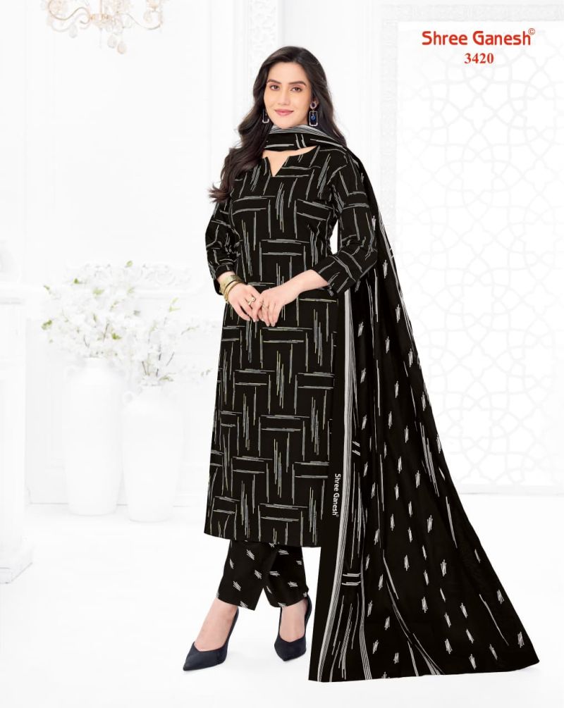 Shree Ganesh Samaiyra Vol 24 Cotton Printed Dress Material — Wholesale Salwar Suits, Vardan Ethnic wholesale from Surat — view 20
