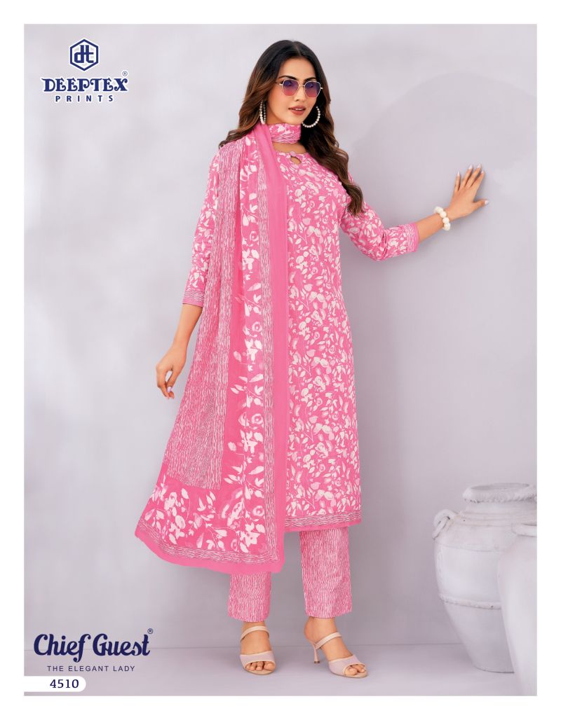 Deeptex Chief Guest Vol 45 Cotton Printed Dress Material — Wholesale Salwar Suits, Vardan Ethnic wholesale from Surat — view 15