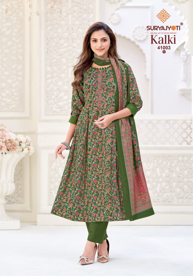 Suryajyoti Kalki Vol 41 Jam Satin Printed Dress Material Catalog — Wholesale Dress Material wholesale from Surat — view 5