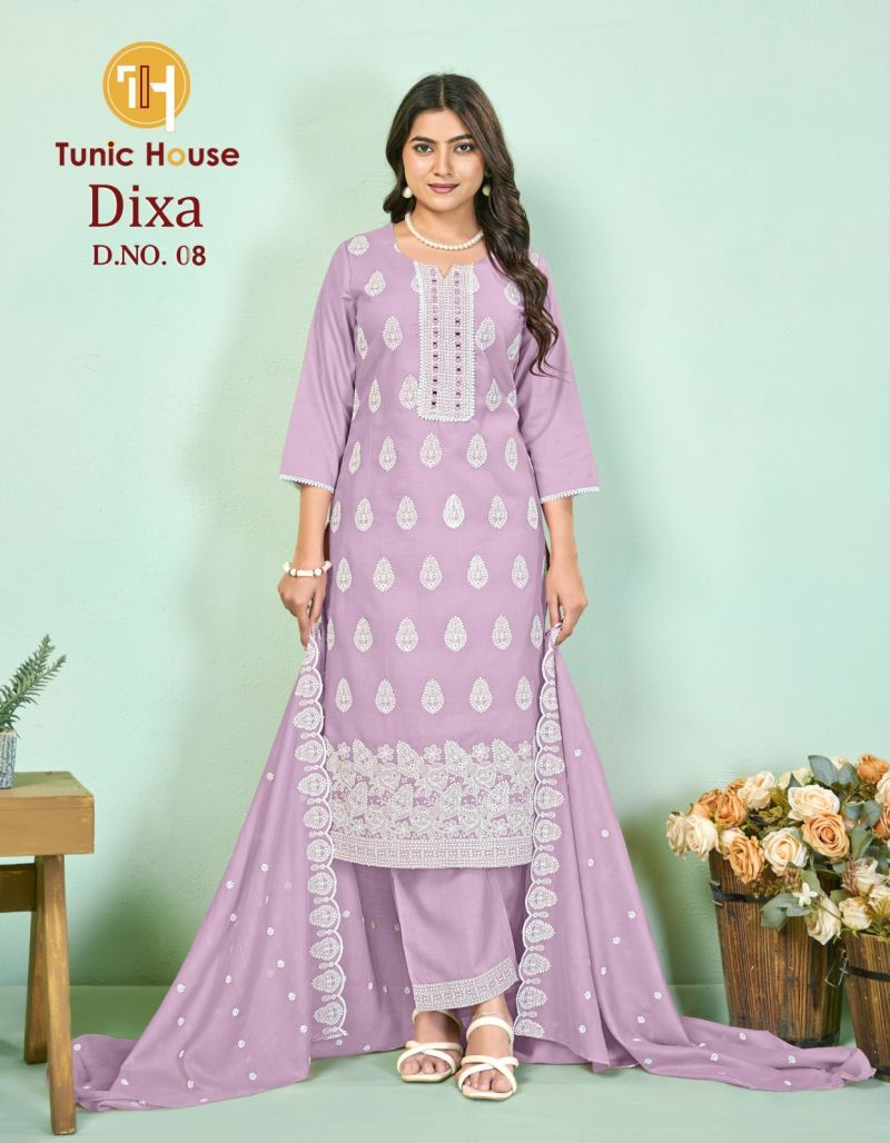Tunic House Dixa Cotton Shiffly Worked Kurti Set — Wholesale Kurtis wholesale from Surat — view 2