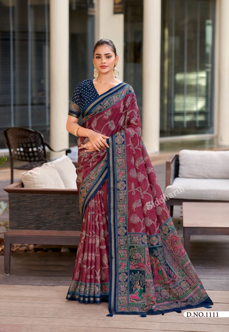 Siddharth Utsav Prints Cotton Printed Saree Catalog