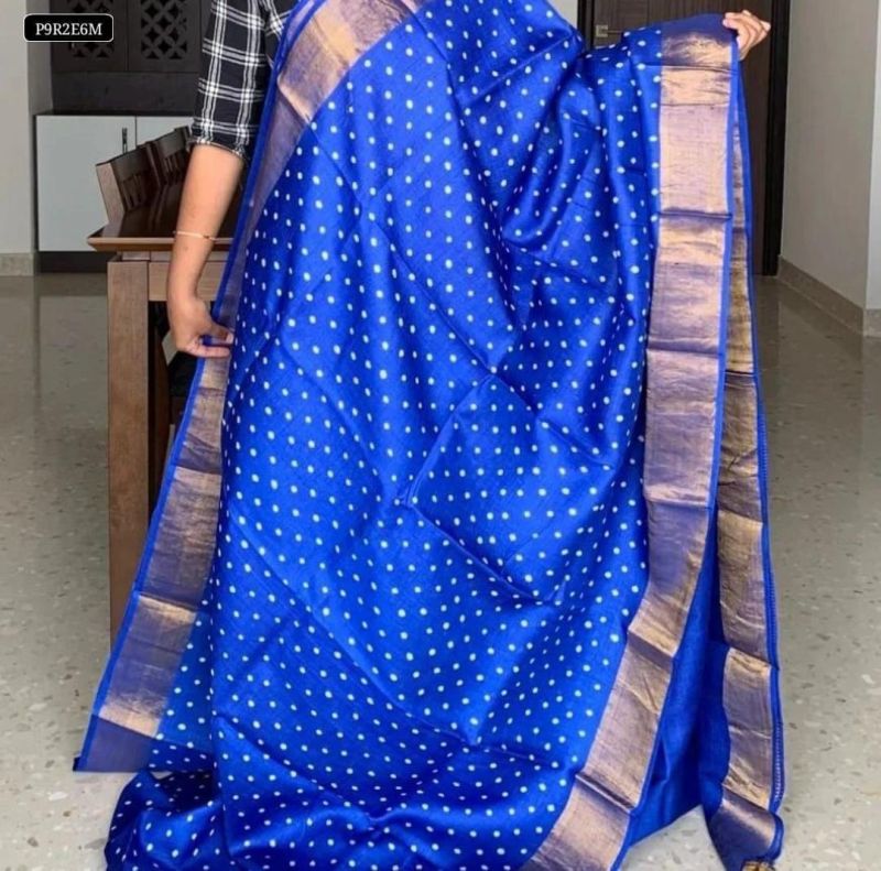 Meraki Vol 6 Soft Tusser Silk Kalamkari Printed Saree Catalog — Organza Saree wholesale from Surat - Gallery Image 4