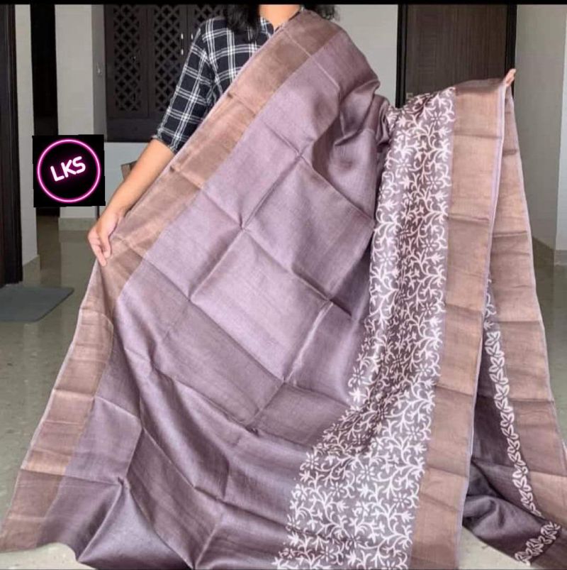 Meraki Vol 6 Soft Tusser Silk Kalamkari Printed Saree Catalog — Organza Saree wholesale from Surat - Gallery Image 8