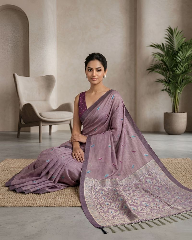 Mv Vis 17 Cotton Silk Digital Printed Saree Catalog — Organza Saree wholesale from Surat - Gallery Image 7