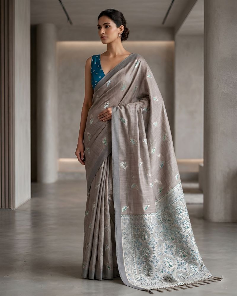 Mv Vis 17 Cotton Silk Digital Printed Saree Catalog — Organza Saree wholesale from Surat - Gallery Image 10