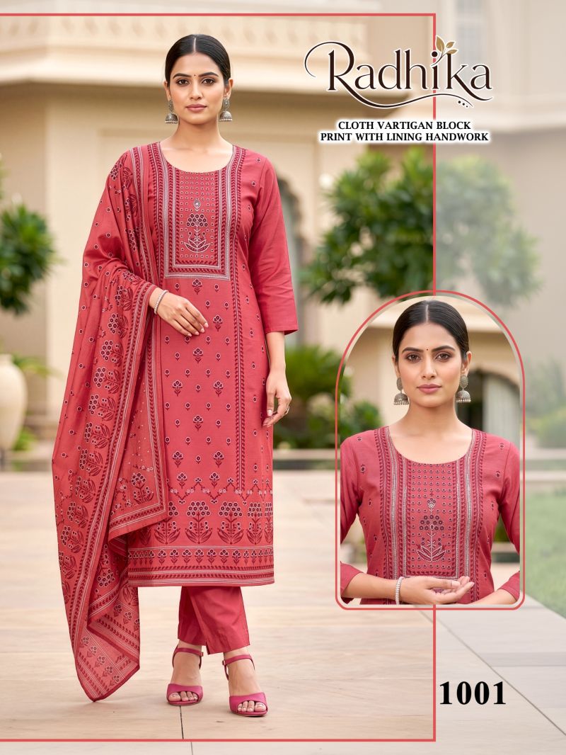 Radhika Vol 1 Vartican Silk Handworked Kurti Set Catalog — Wholesale Kurtis, Radhika wholesale from Surat — Photo 5