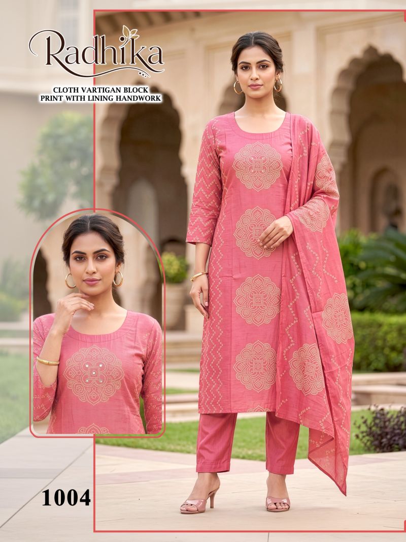 Radhika Vol 1 Vartican Silk Handworked Kurti Set Catalog — Wholesale Kurtis, Radhika wholesale from Surat — Photo 6