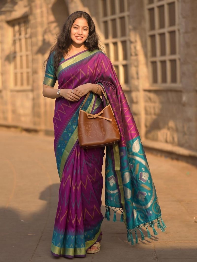 Ast Indrani Silk Soft Silk Festival Wear Saree Catalog — Organza Saree, Vardan Ethnic wholesale from Surat — Photo 4