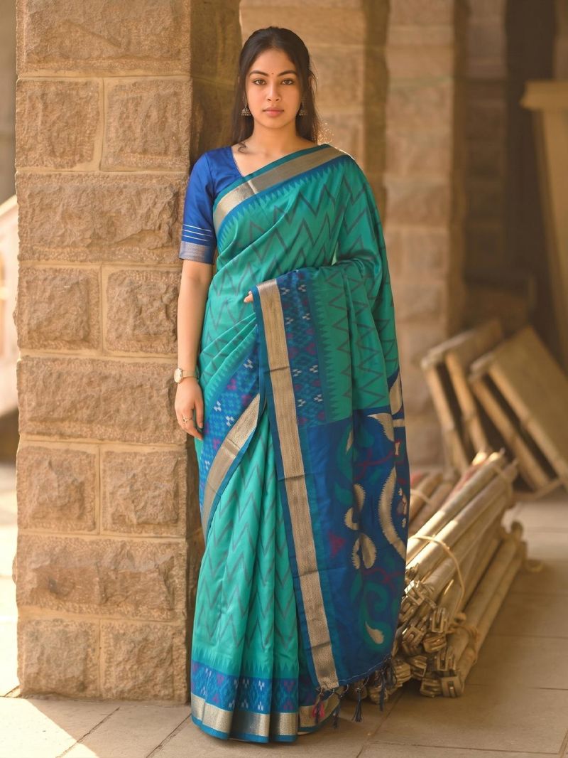 Ast Indrani Silk Soft Silk Festival Wear Saree Catalog — Organza Saree, Vardan Ethnic wholesale from Surat — Photo 6