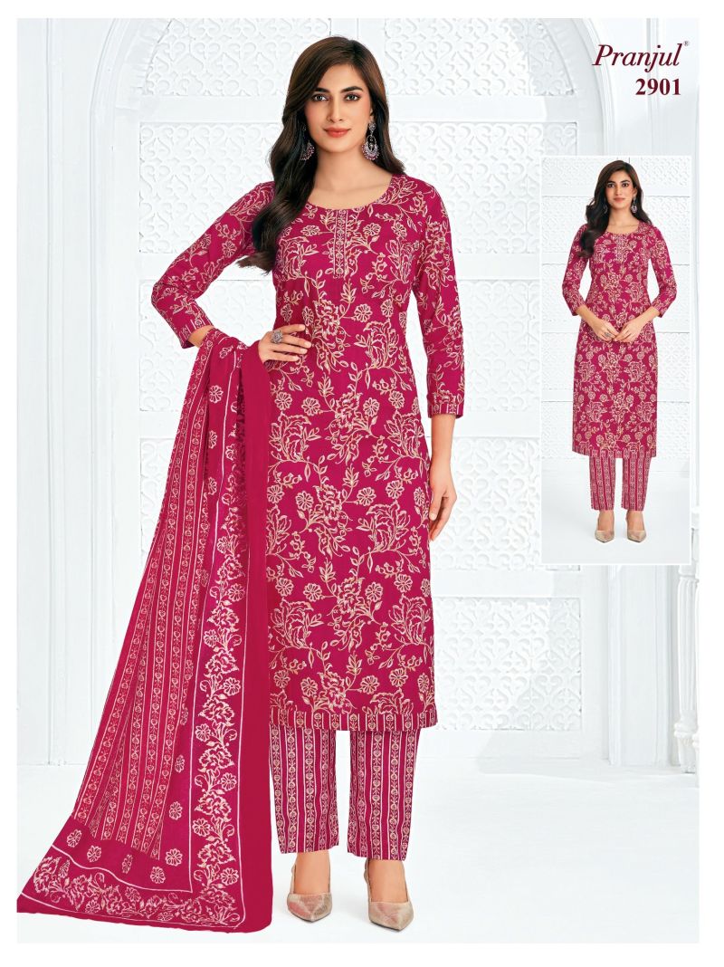 Pranjul Priyanka Vol 29 Cotton Printed Dress Material