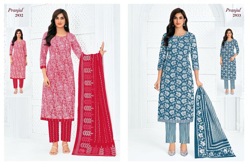 Pranjul Priyanka Vol 29 Cotton Printed Dress Material — Wholesale Dress Material, Pranjul wholesale from Surat — Photo 8