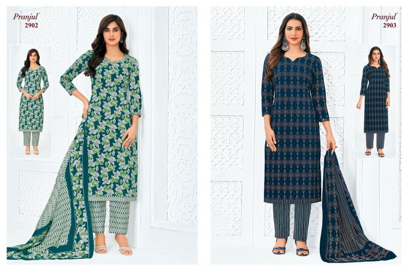 Pranjul Priyanka Vol 29 Cotton Printed Dress Material — Wholesale Dress Material, Pranjul wholesale from Surat — Photo 9