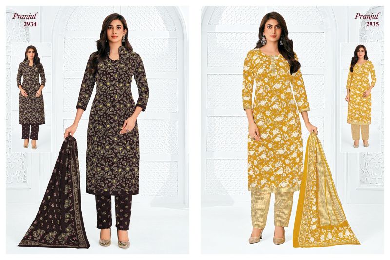 Pranjul Priyanka Vol 29 Cotton Printed Dress Material — Wholesale Dress Material, Pranjul wholesale from Surat — Photo 11