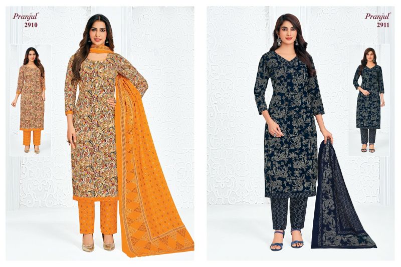 Pranjul Priyanka Vol 29 Cotton Printed Dress Material — Wholesale Dress Material, Pranjul wholesale from Surat — Photo 14