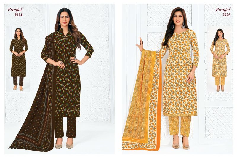 Pranjul Priyanka Vol 29 Cotton Printed Dress Material — Wholesale Dress Material, Pranjul wholesale from Surat — Photo 15