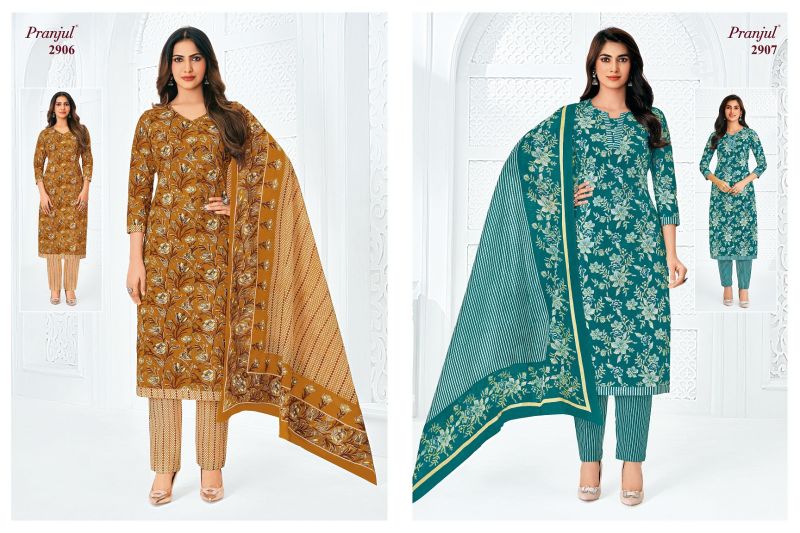 Pranjul Priyanka Vol 29 Cotton Printed Dress Material — Wholesale Dress Material, Pranjul wholesale from Surat — Photo 16