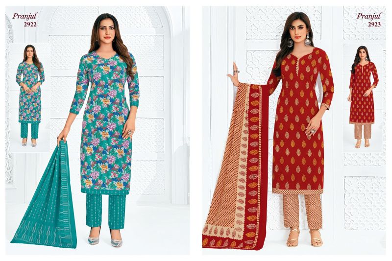 Pranjul Priyanka Vol 29 Cotton Printed Dress Material — Wholesale Dress Material, Pranjul wholesale from Surat — Photo 17