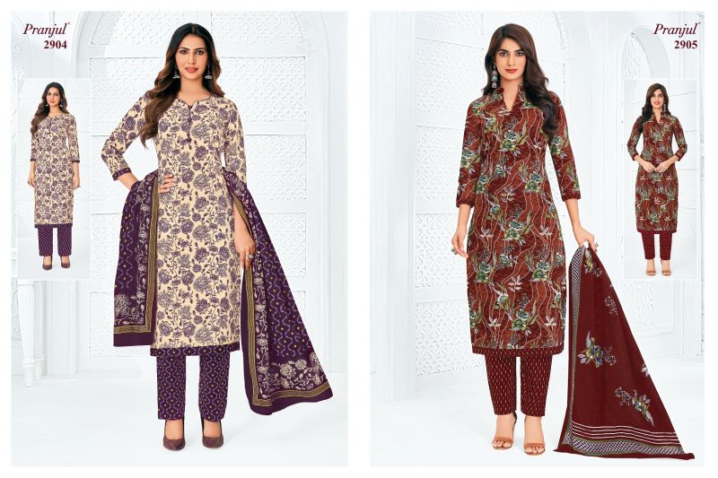 Pranjul Priyanka Vol 29 Cotton Printed Dress Material — Wholesale Dress Material, Pranjul wholesale from Surat — Photo 18