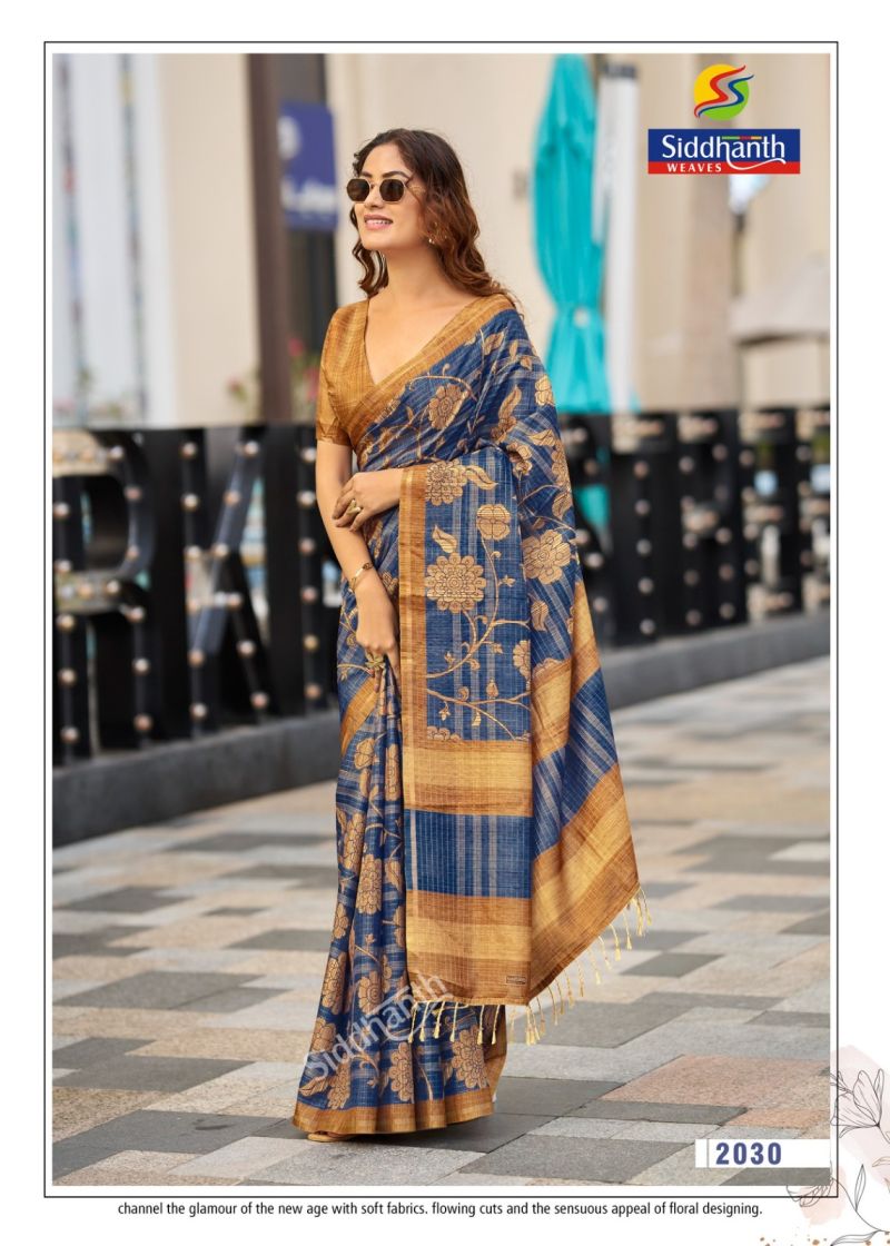 Siddhanth Bodhi Silk Soft Tussar Silk Printed Saree Catalog — Wholesale Sarees, Vardan Ethnic wholesale from Surat — Photo 8