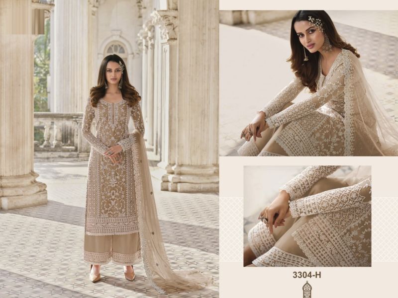 3304 Master Colors Butterfly Net Embroidered Salwar Kameez Catalog — Wholesale Dress Material wholesale from Surat — Photo 2