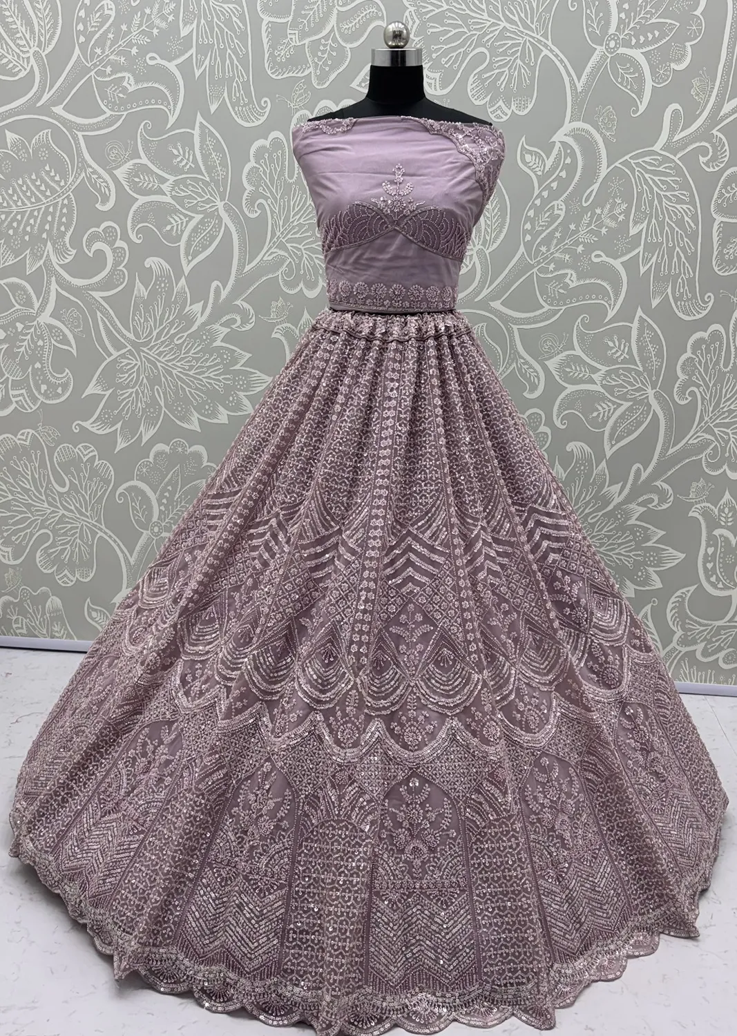 Anjani Art VIDA 3049 Designer Motif Handwork Zari Embroidered Lehenga Choli — Wholesale Lehenga, Anjani Art wholesale from Surat — Photo 6
