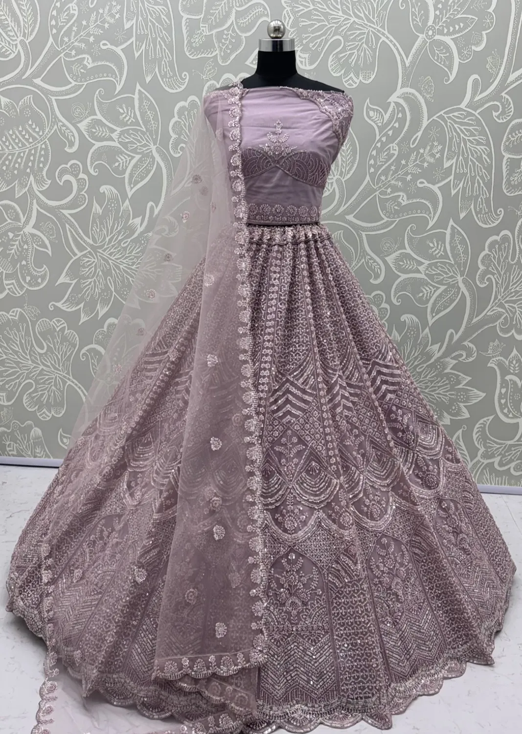 Anjani Art VIDA 3049 Designer Motif Handwork Zari Embroidered Lehenga Choli — Wholesale Lehenga, Anjani Art wholesale from Surat — Photo 7