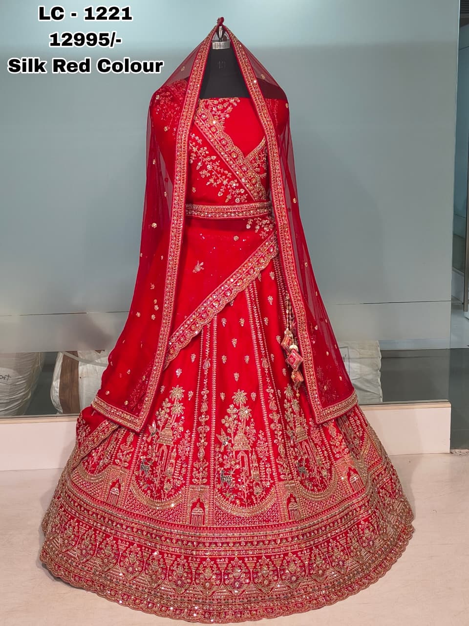 Bridal Lehenga Hits Premium Pure Raw Silk Wedding Collection — Wholesale Lehenga, Vardan Ethnic wholesale from Surat — view 8