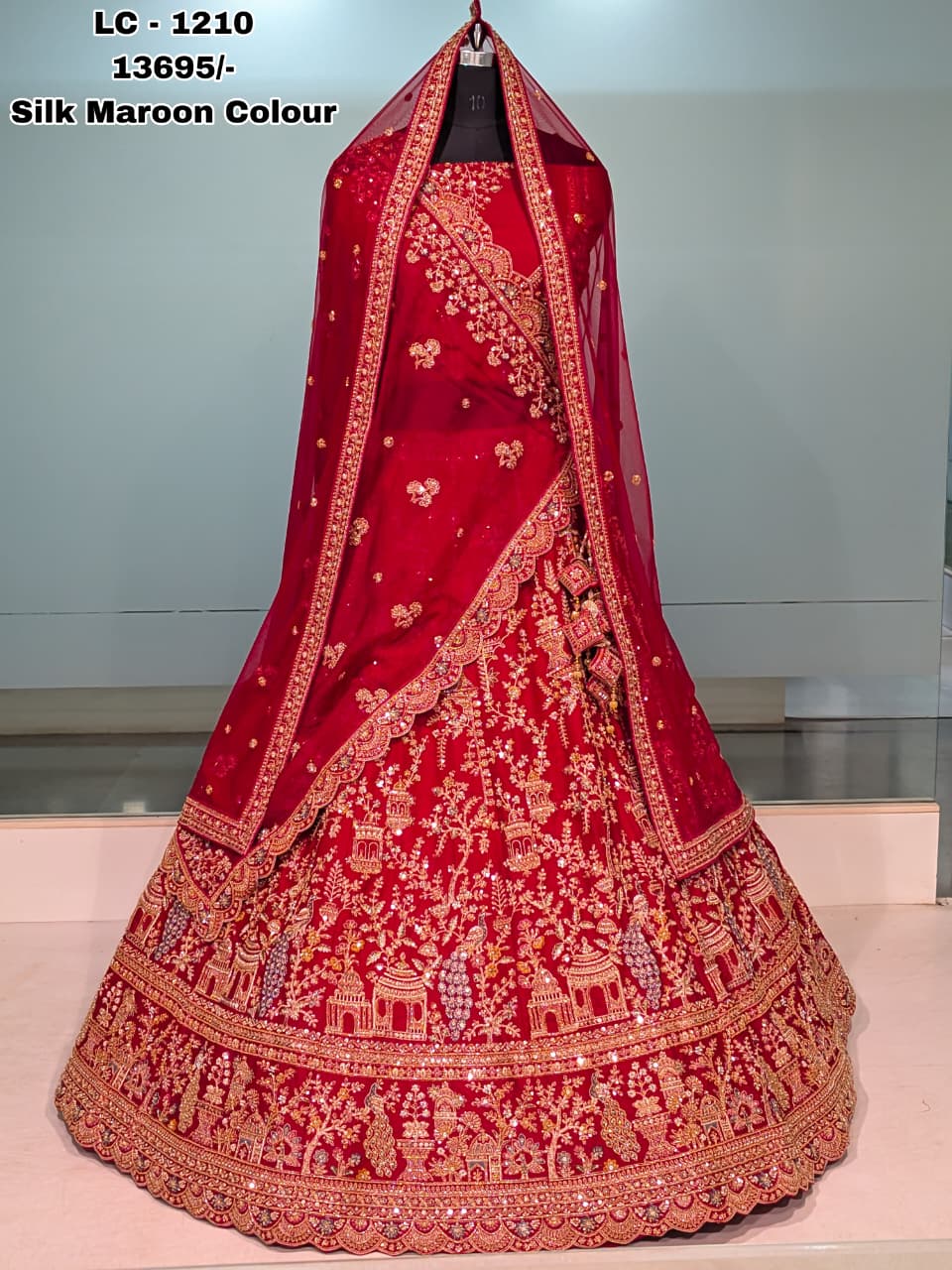 Bridal Lehenga Hits Premium Pure Raw Silk Wedding Collection — Wholesale Lehenga, Vardan Ethnic wholesale from Surat — view 4