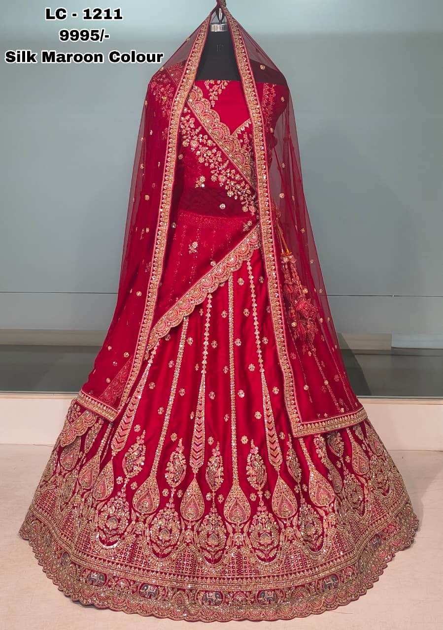 Bridal Lehenga Hits Premium Pure Raw Silk Wedding Collection — Wholesale Lehenga, Vardan Ethnic wholesale from Surat — view 2