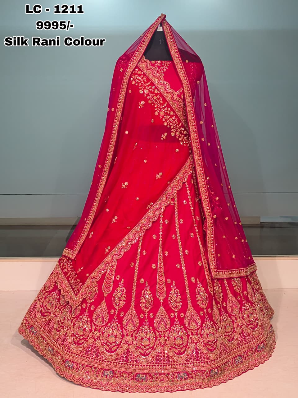Bridal Lehenga Hits Premium Pure Raw Silk Wedding Collection — Wholesale Lehenga, Vardan Ethnic wholesale from Surat — view 11