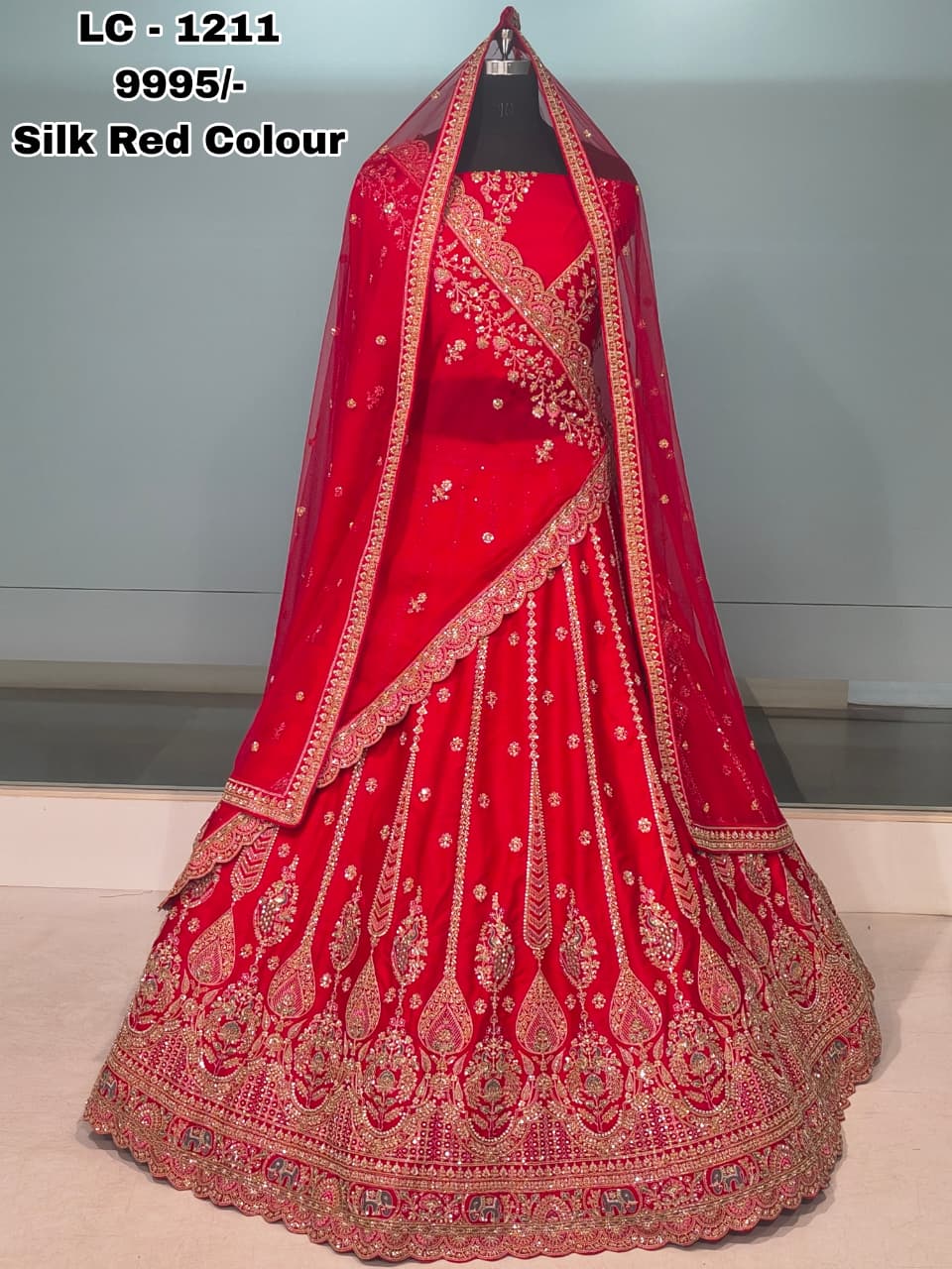 Bridal Lehenga Hits Premium Pure Raw Silk Wedding Collection — Wholesale Lehenga, Vardan Ethnic wholesale from Surat — view 10