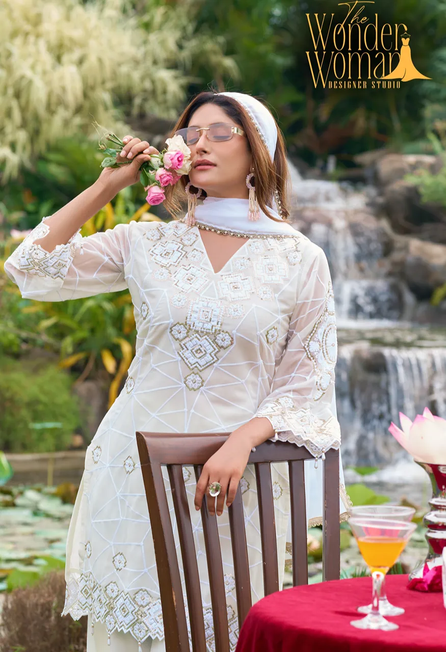 Mishri Zara Vol-1  Cotton Kurti Pant With Dupatta Set — Wholesale Kurtis, kala wholesale from Surat — view 3