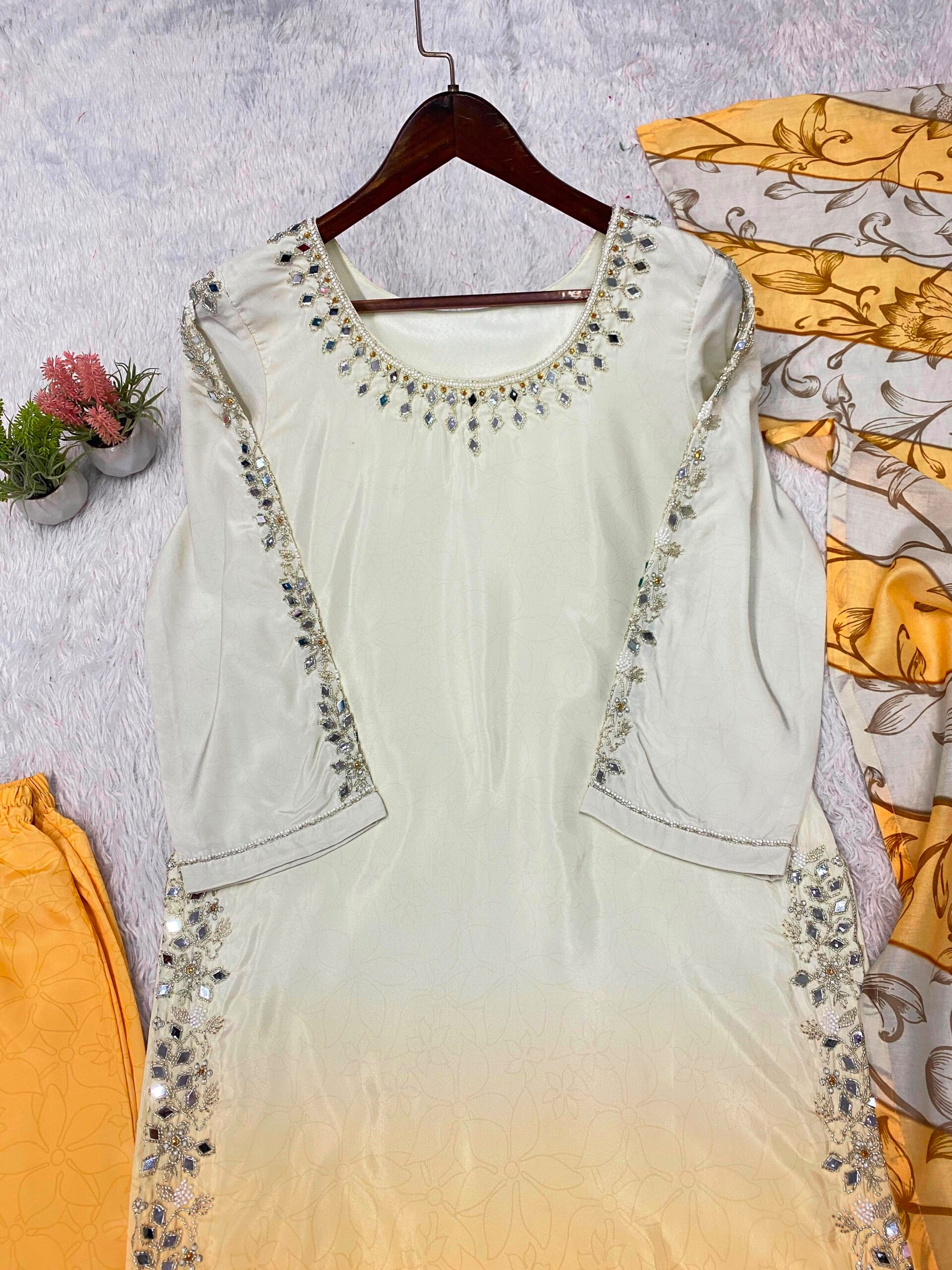 LG LEEMBOGEE LG-2125 Designer Printed Crape Silk Suit Set with Dupatta Set — Wholesale Kurtis, Vardan Ethnic wholesale from Surat — view 5