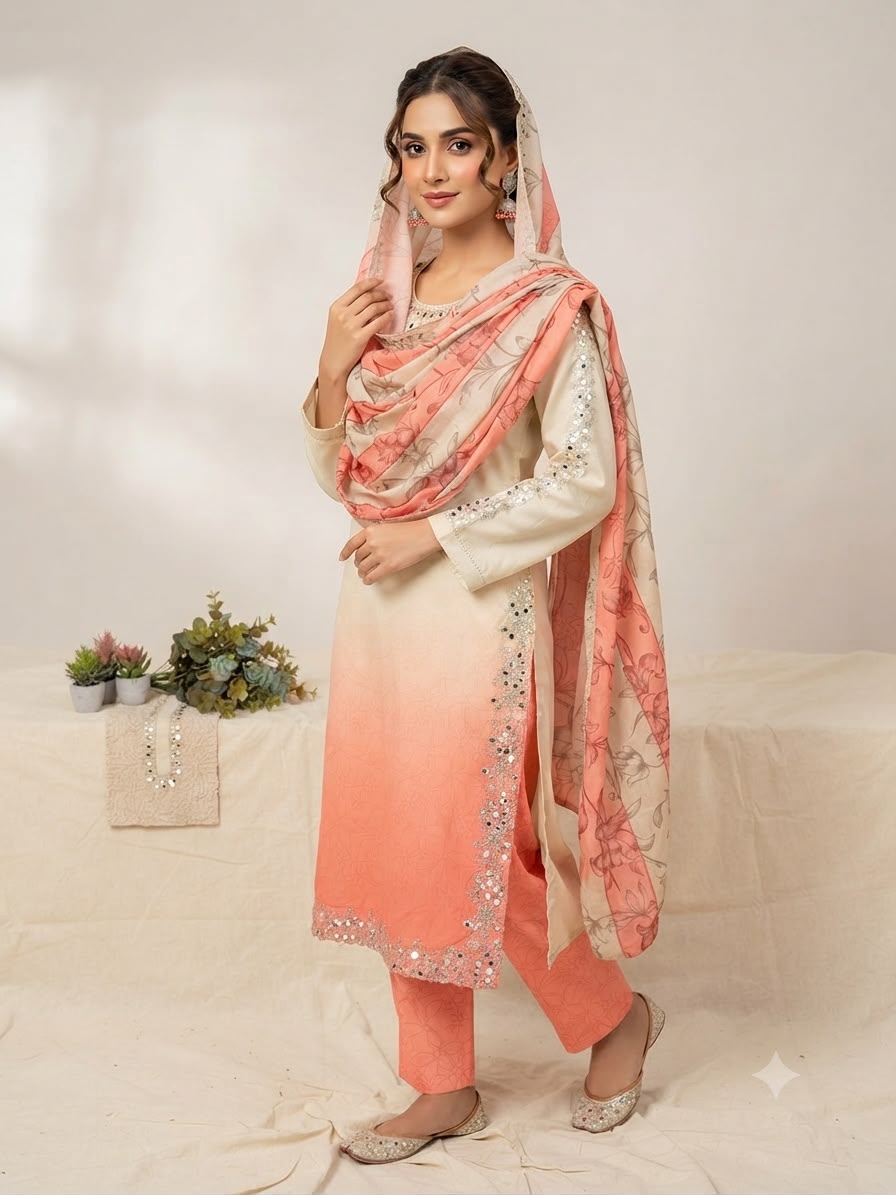 LG LEEMBOGEE LG-2125 Designer Printed Crape Silk Suit Set with Dupatta Set — Wholesale Kurtis, Vardan Ethnic wholesale from Surat — view 4