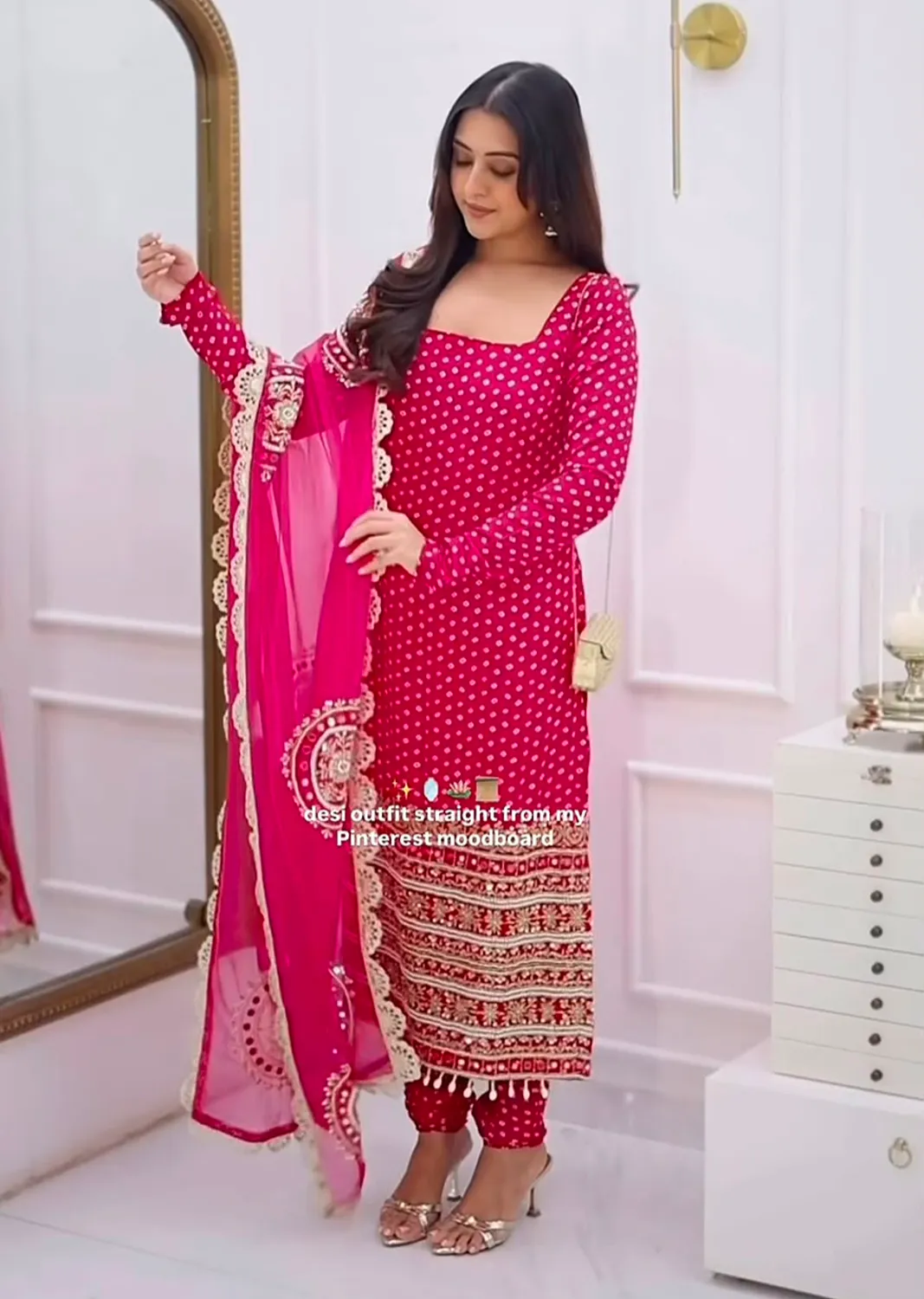 Nivara Heavy Faux Georgette Embroidered Digital Print Sharara Suit With Hand Work & Dupatta Set — Wholesale Readymade Suit, Vardan Ethnic wholesale from Surat — Photo 3